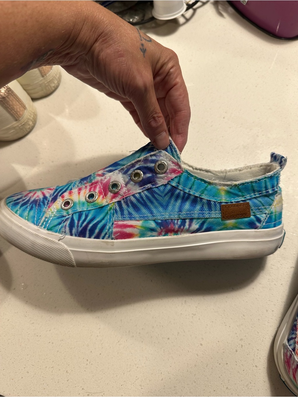 Tie-Dye Slip-On Sneakers Blowfish 9 - Picture 10 of 10